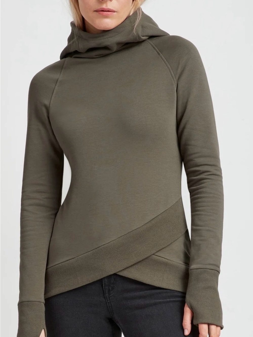 MARELLA NYC Geneva Sweatshirt in Olive - M